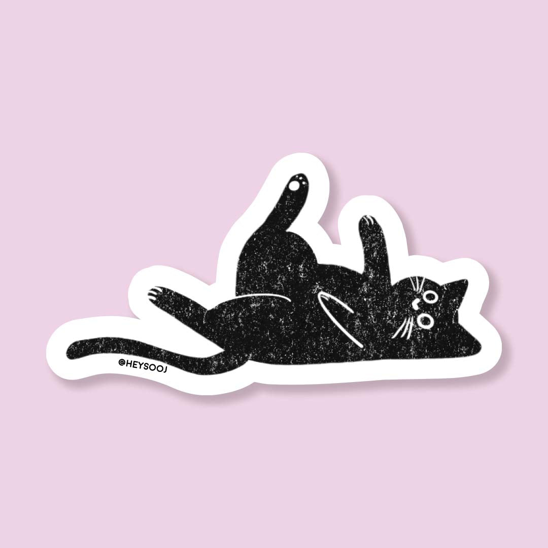 Purrfectly Chill Cat Sticker
