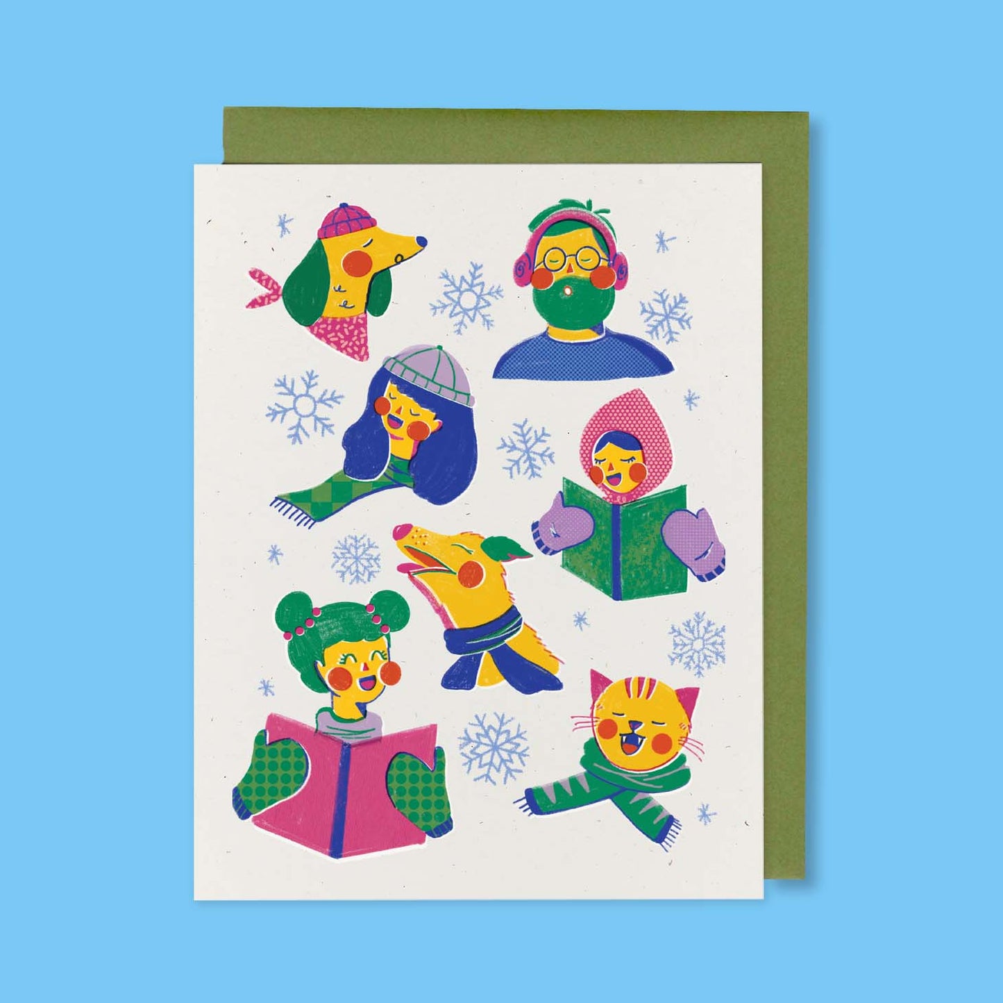 Carolers Greeting Card