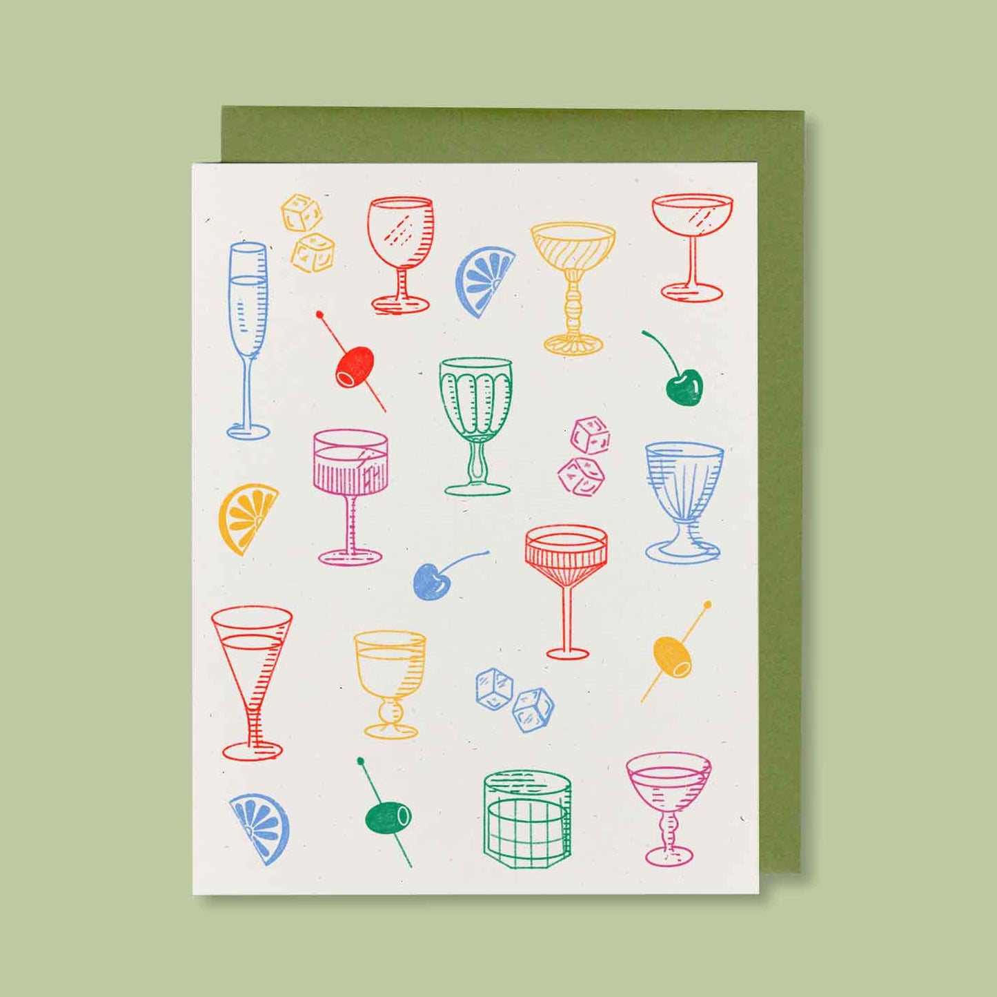 Glassware Greeting Card