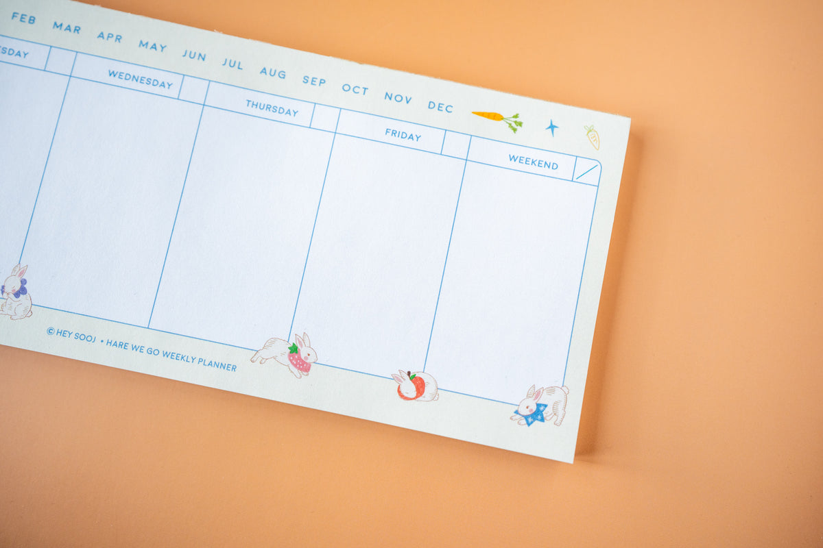 Hare We Go Weekly Planner
