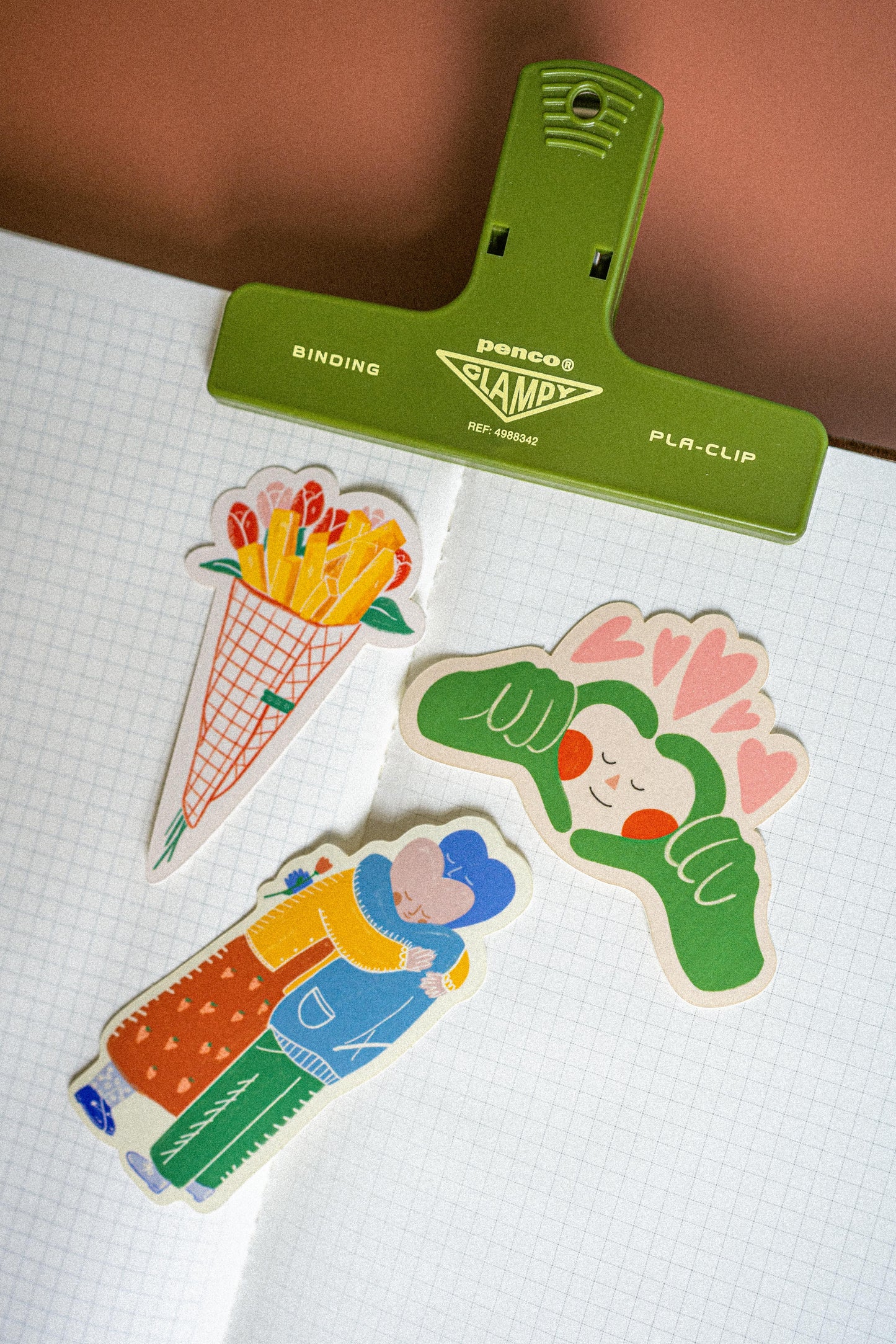 Fries Over Flowers Sticker