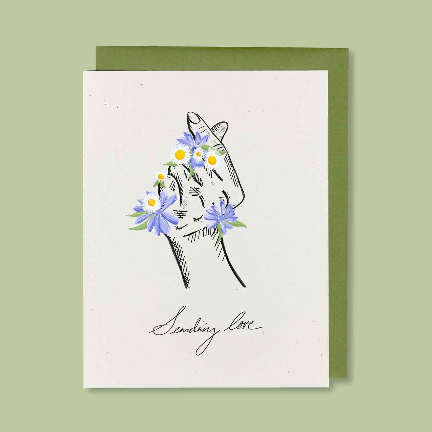 Sending Love Greeting Card