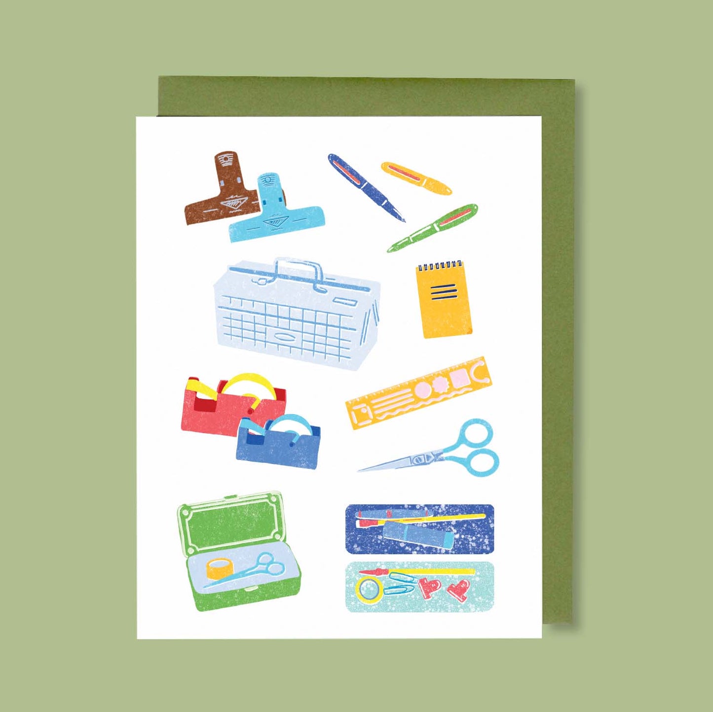 Desk Essentials Greeting Card