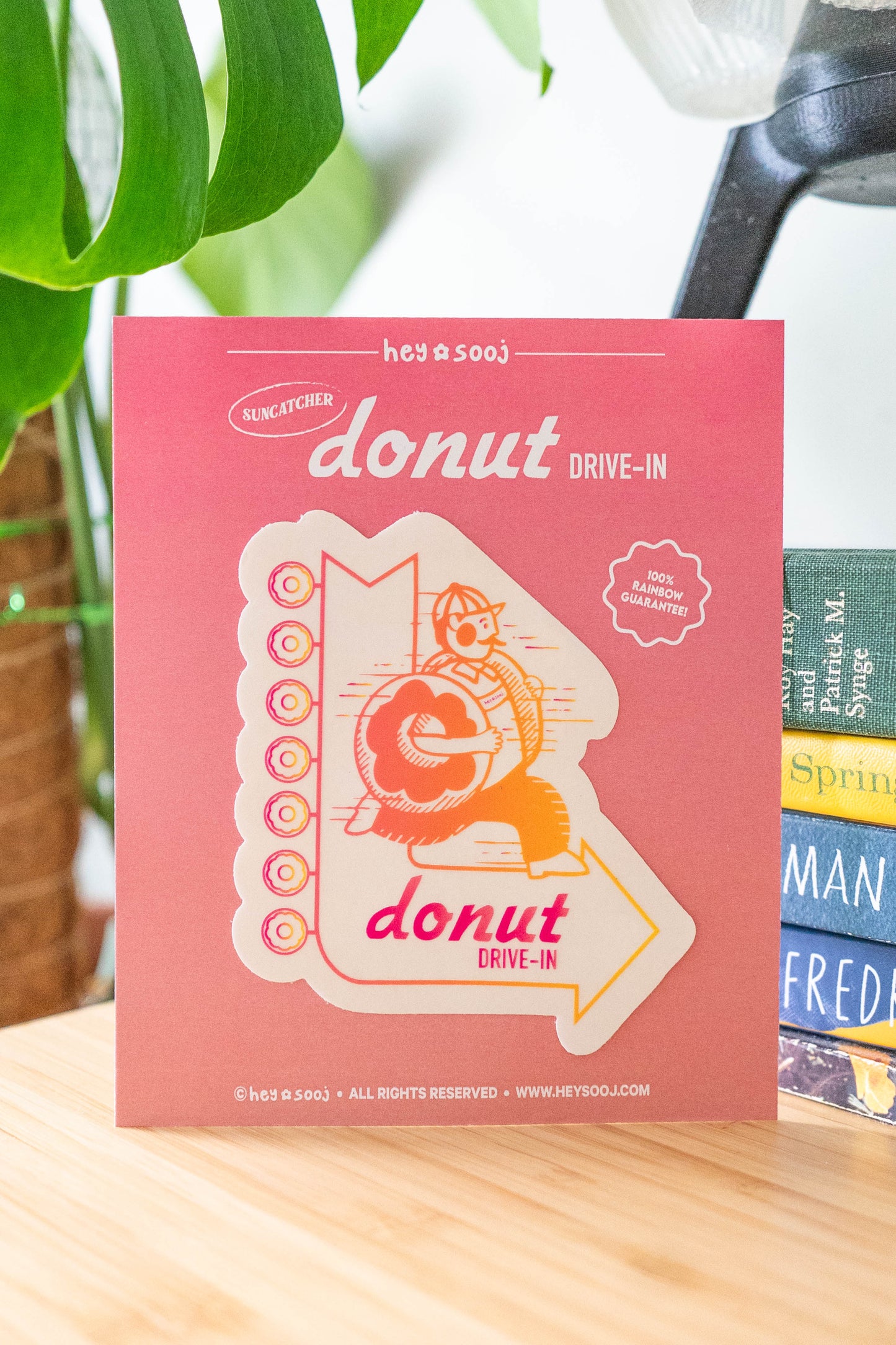 Donut Drive-In Rainbow Maker Decal Sun catcher