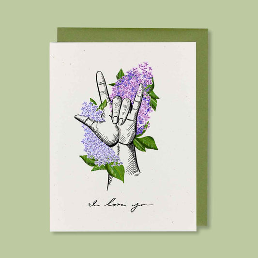 ASL I Love You Greeting Card