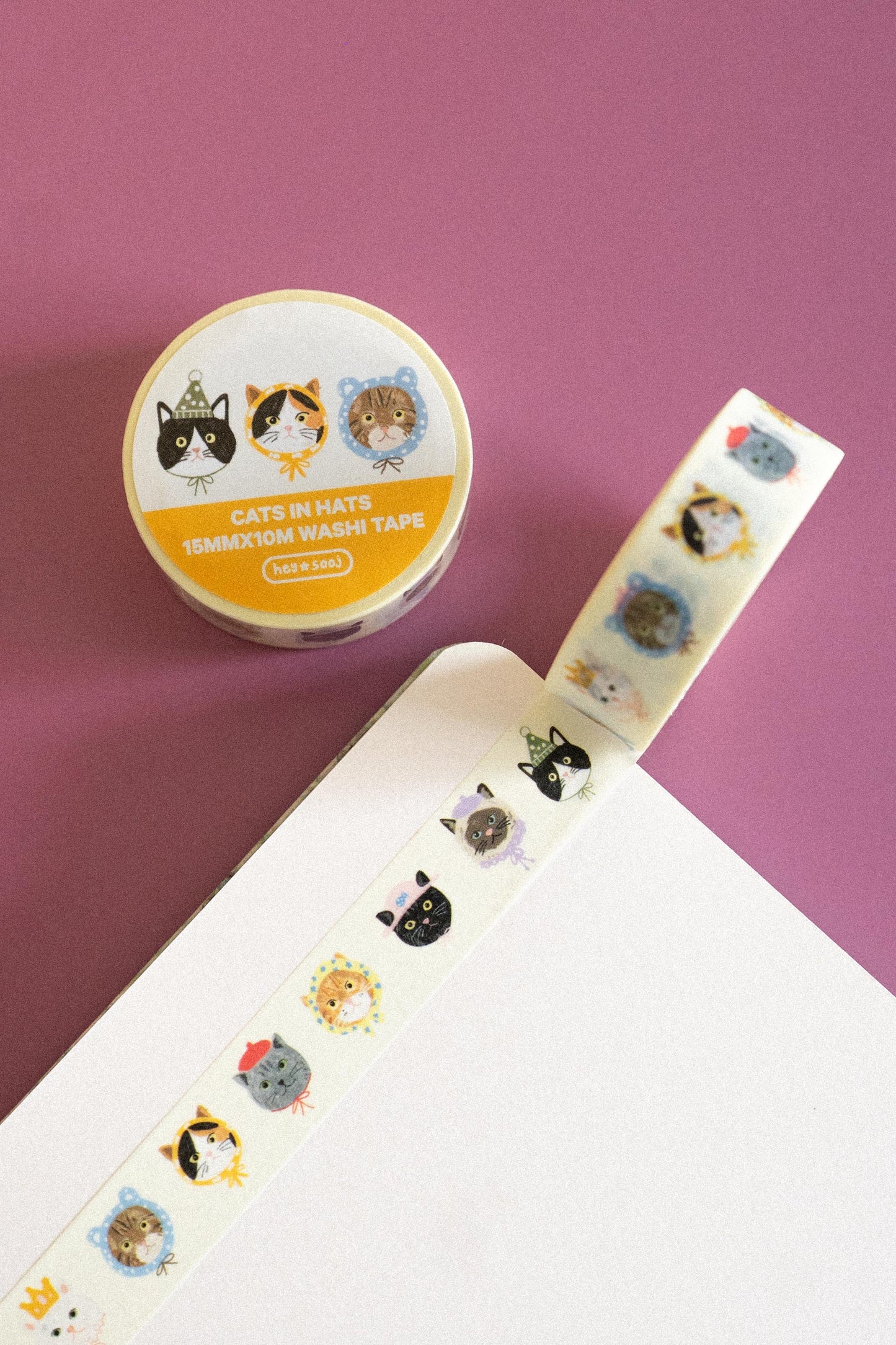 Cats in Hats Washi Tape