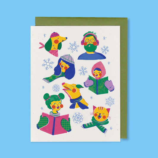 Carolers Greeting Card