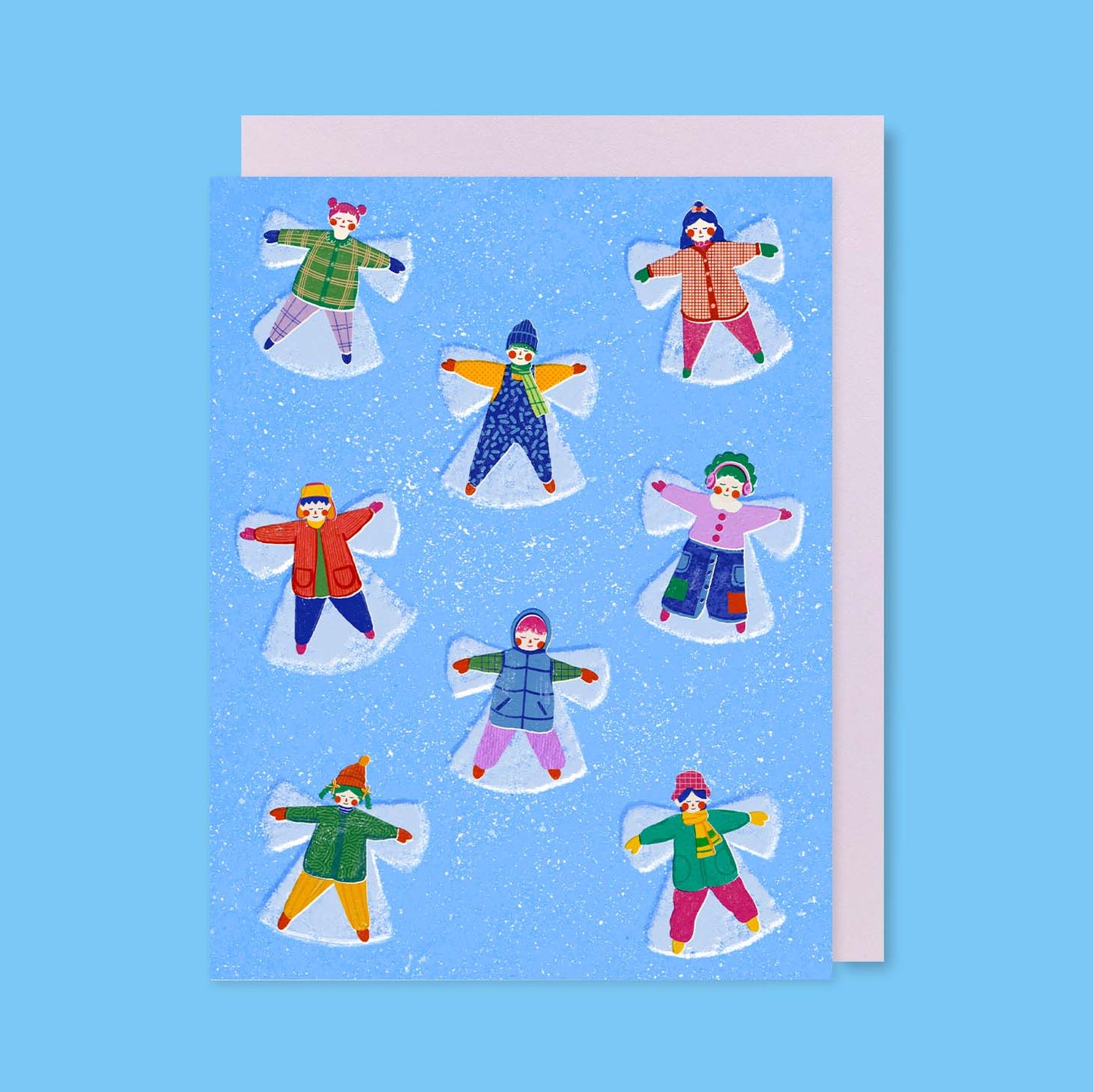 Snow Angels Greeting Card