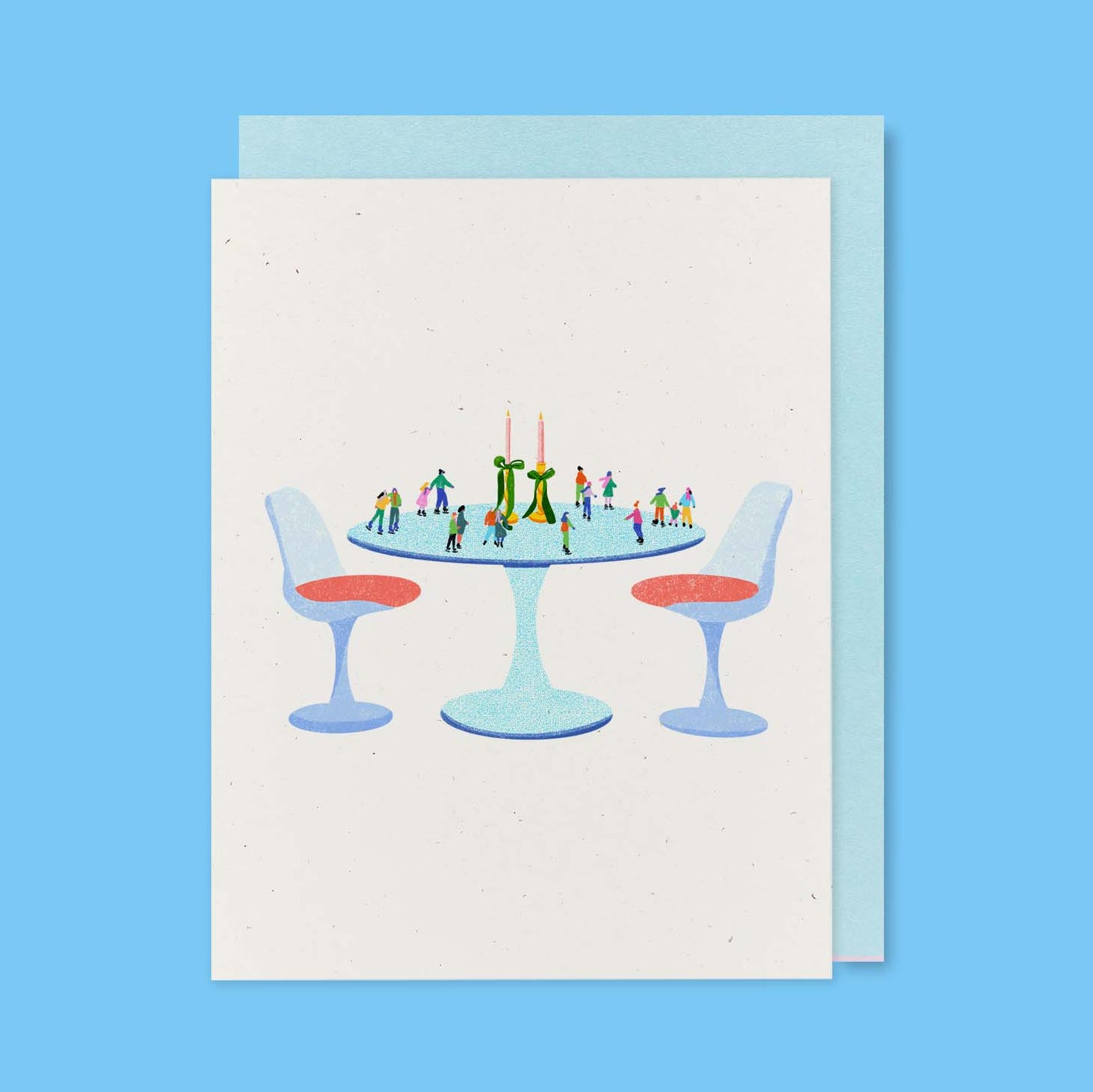 Tulip Ice Rink Greeting Card