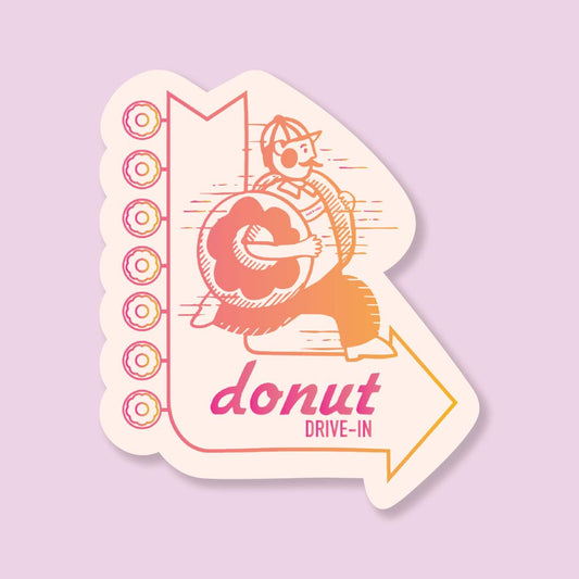 Donut Drive-In Sticker