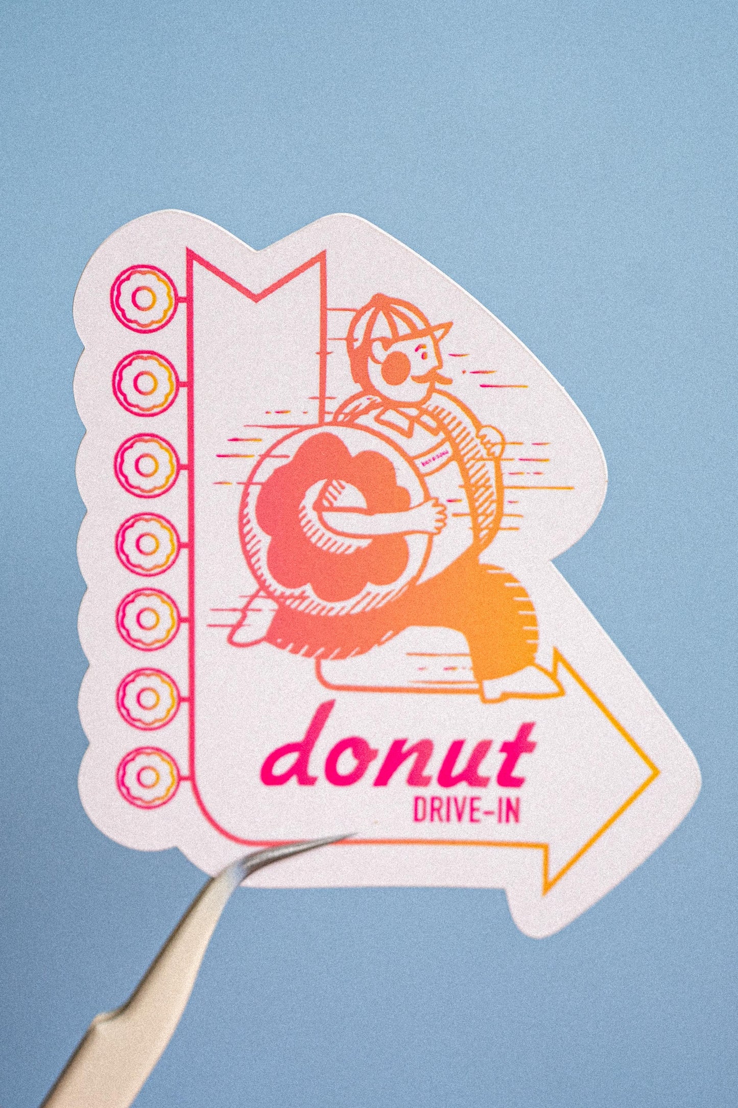 Donut Drive-In Sticker