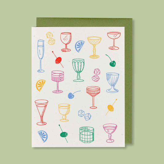 Glassware Greeting Card