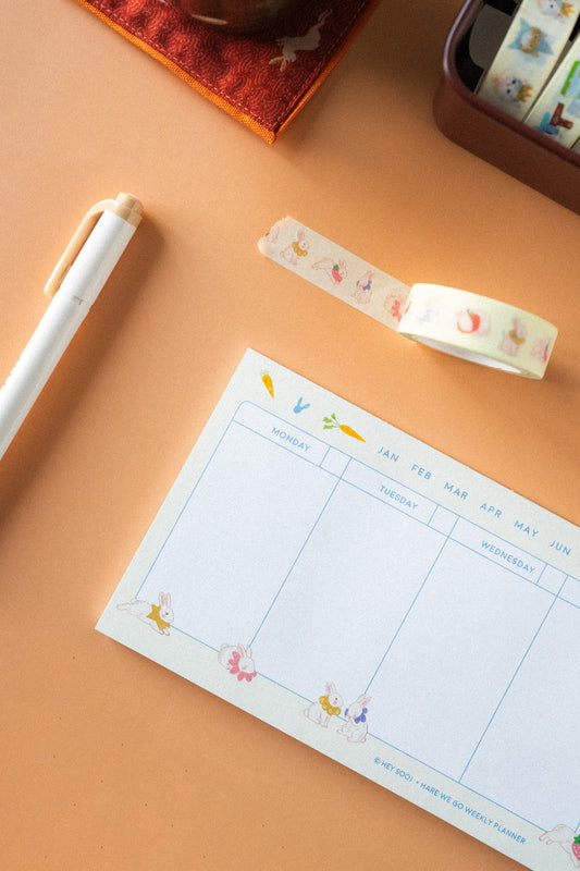 Hare We Go Weekly Planner