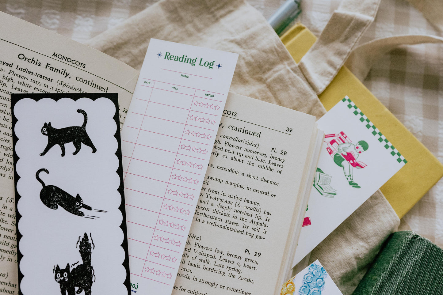 MISPRINT Purrfect Literature Bookmark