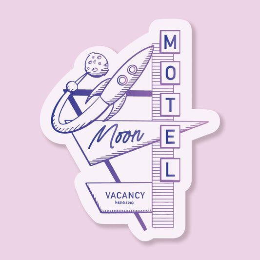 Moon Motel Sticker