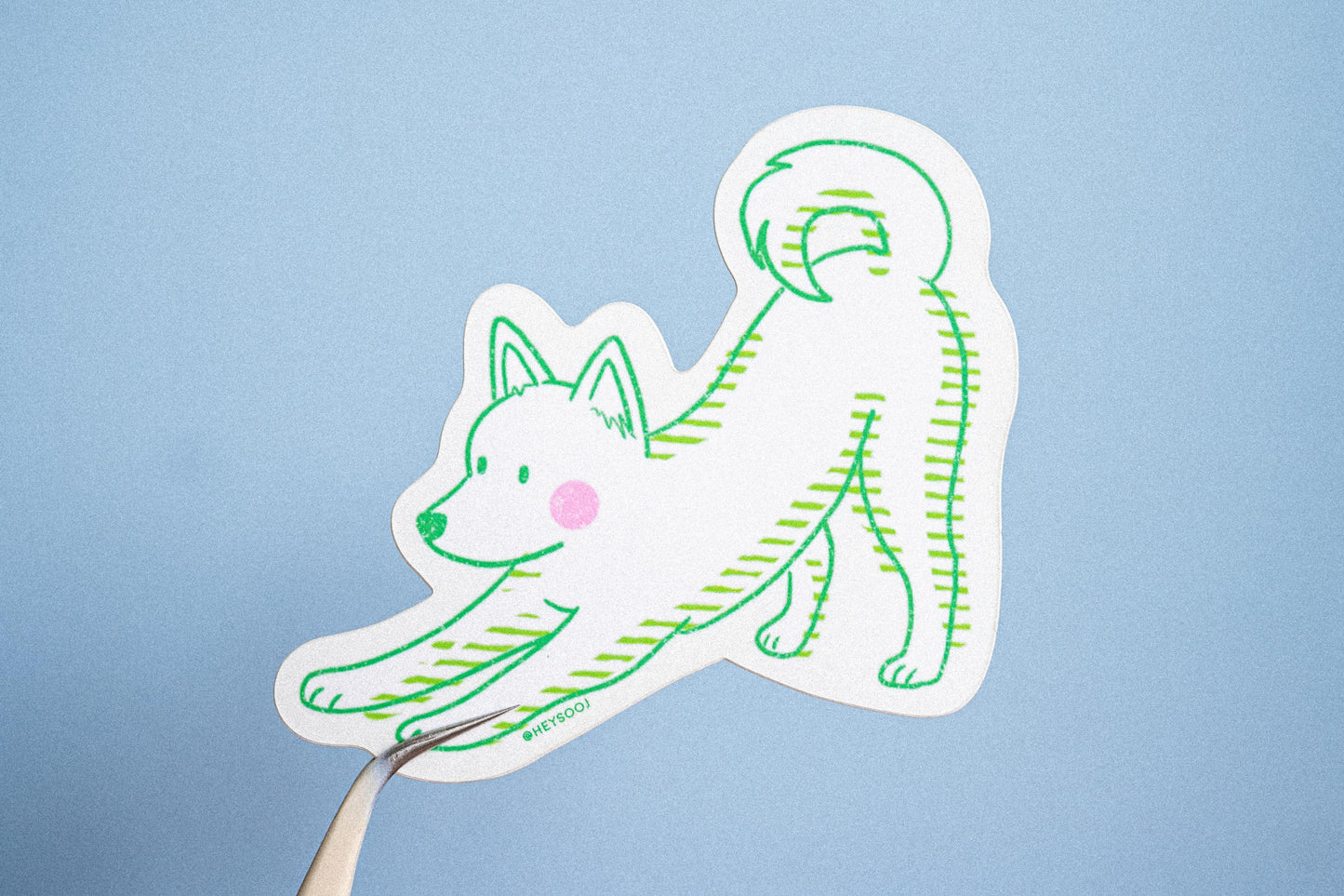 Playful Pup Sticker