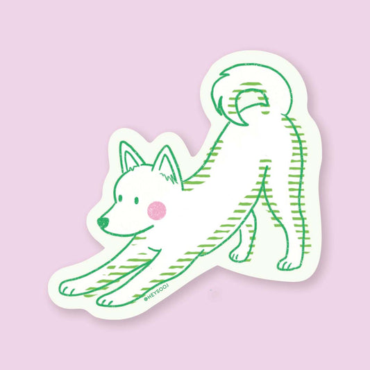 Playful Pup Sticker