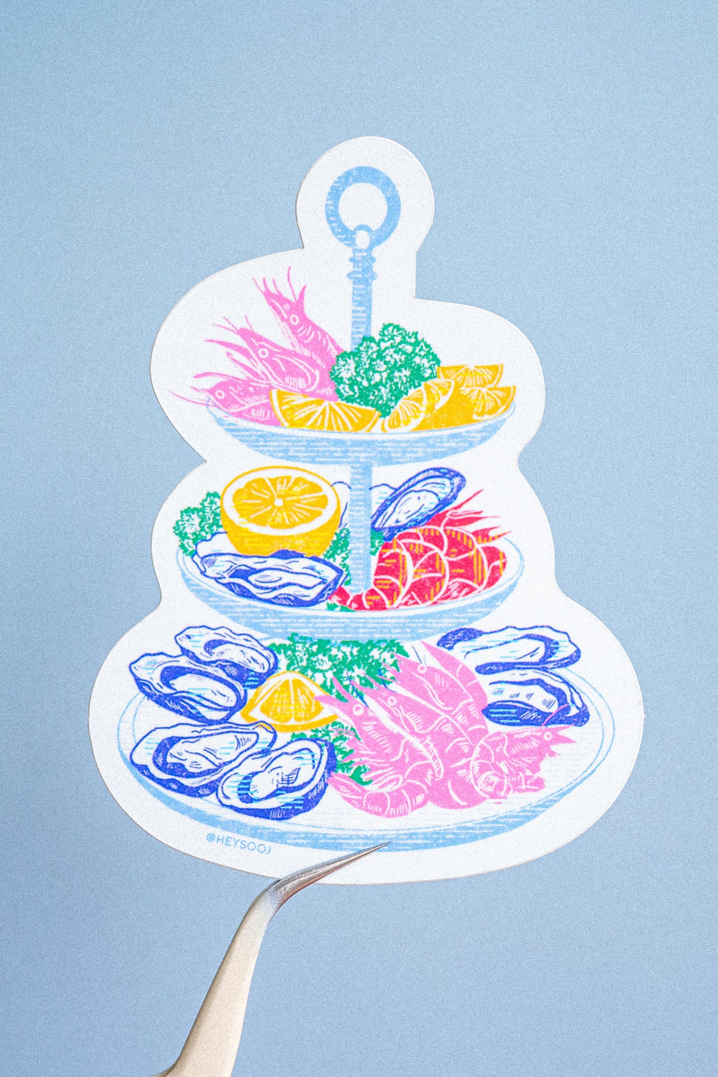 Seafood Tower Sticker