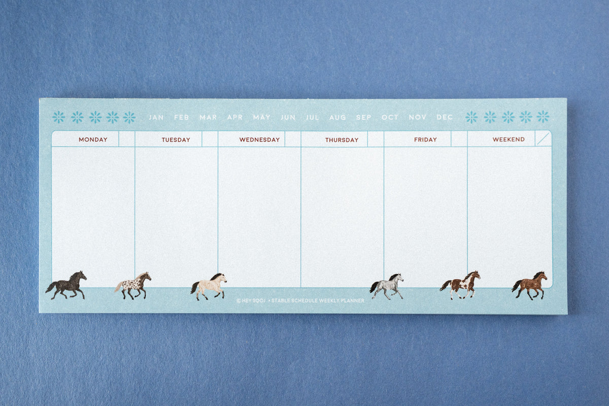 Stable Schedule Weekly Planner
