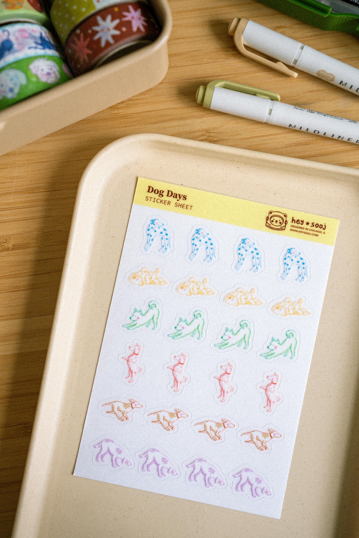 Dog Days Sticker Sheet