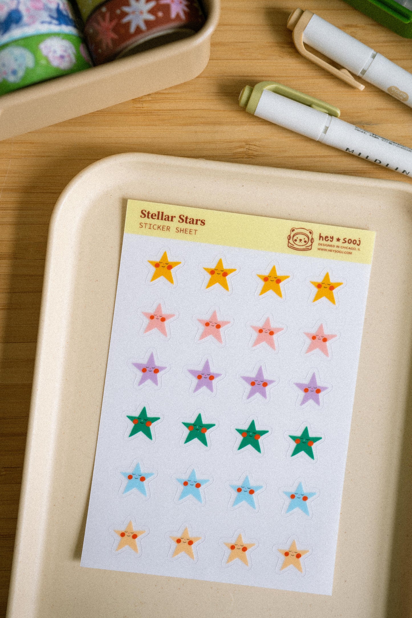 Stellar Stars Sticker Sheet
