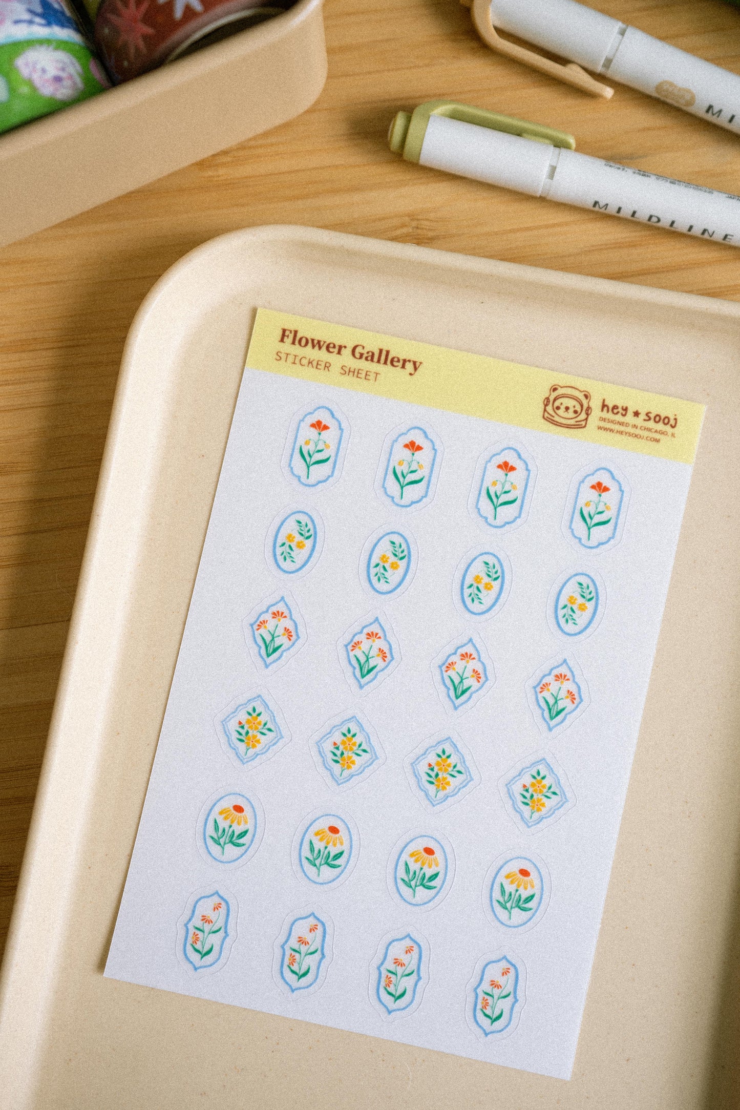 Flower Gallery Sticker Sheet