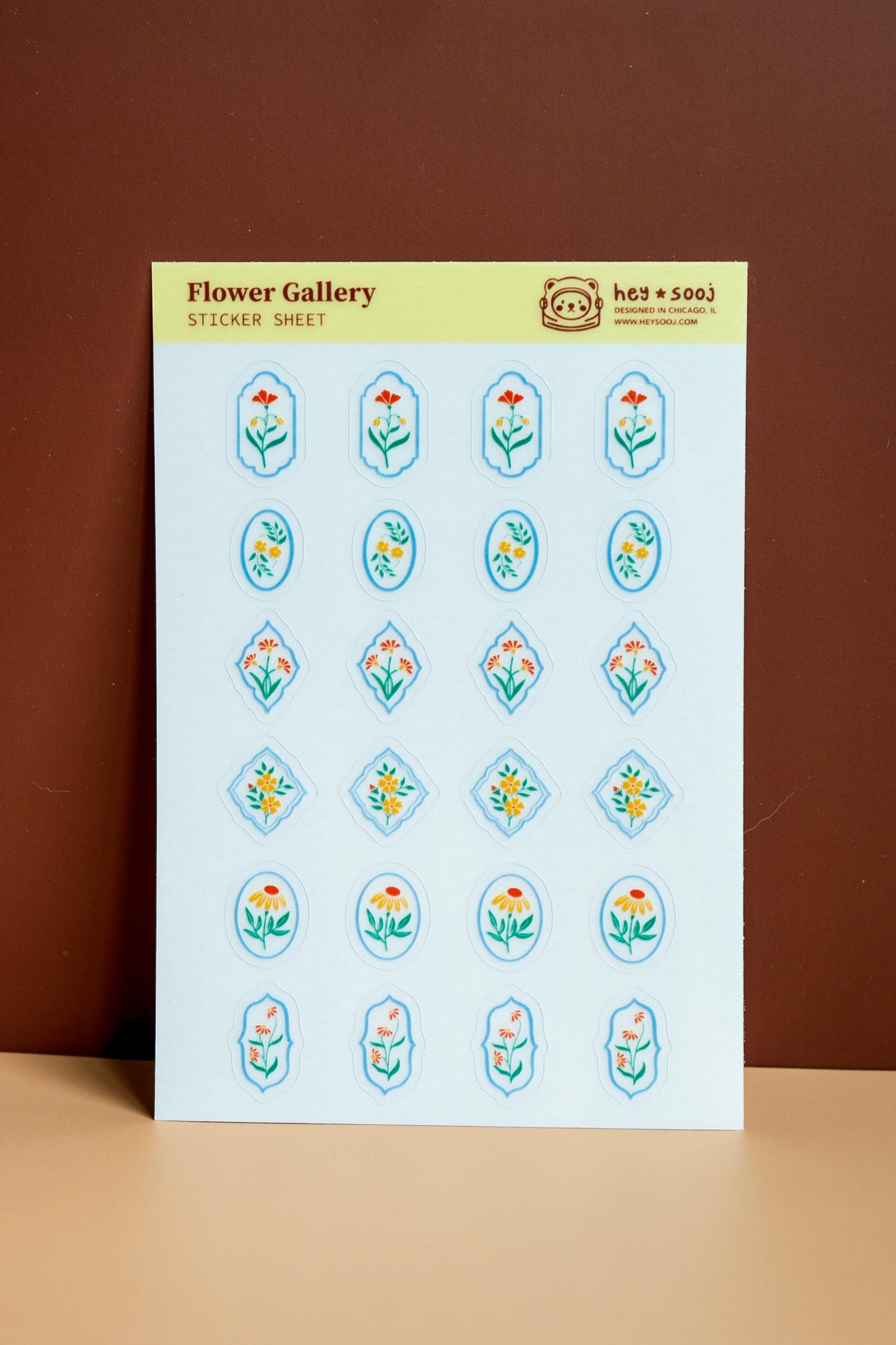 Flower Gallery Sticker Sheet