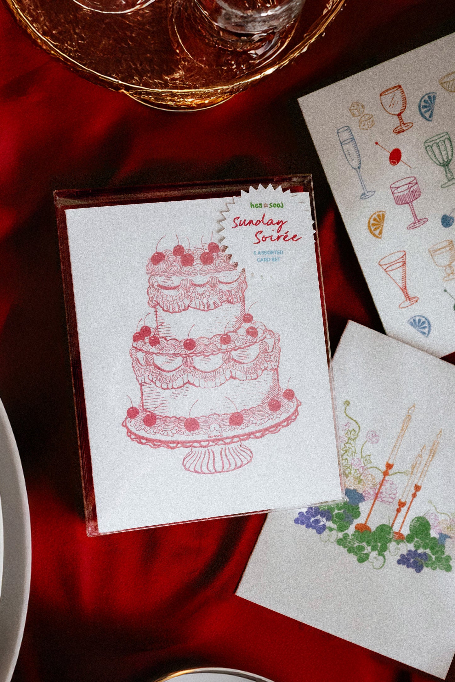 Sunday Soirée Greeting Card Set