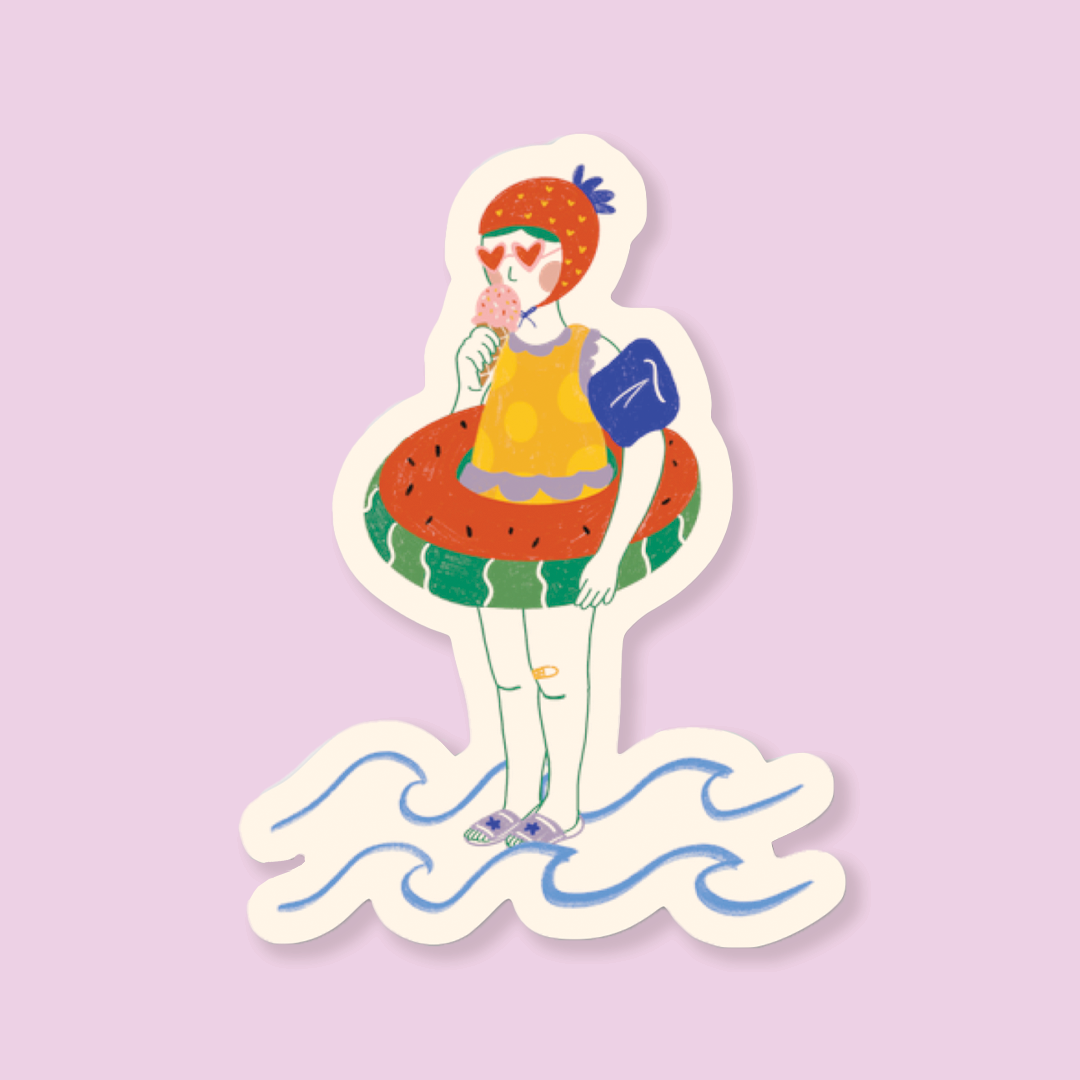 Pool Day Sticker