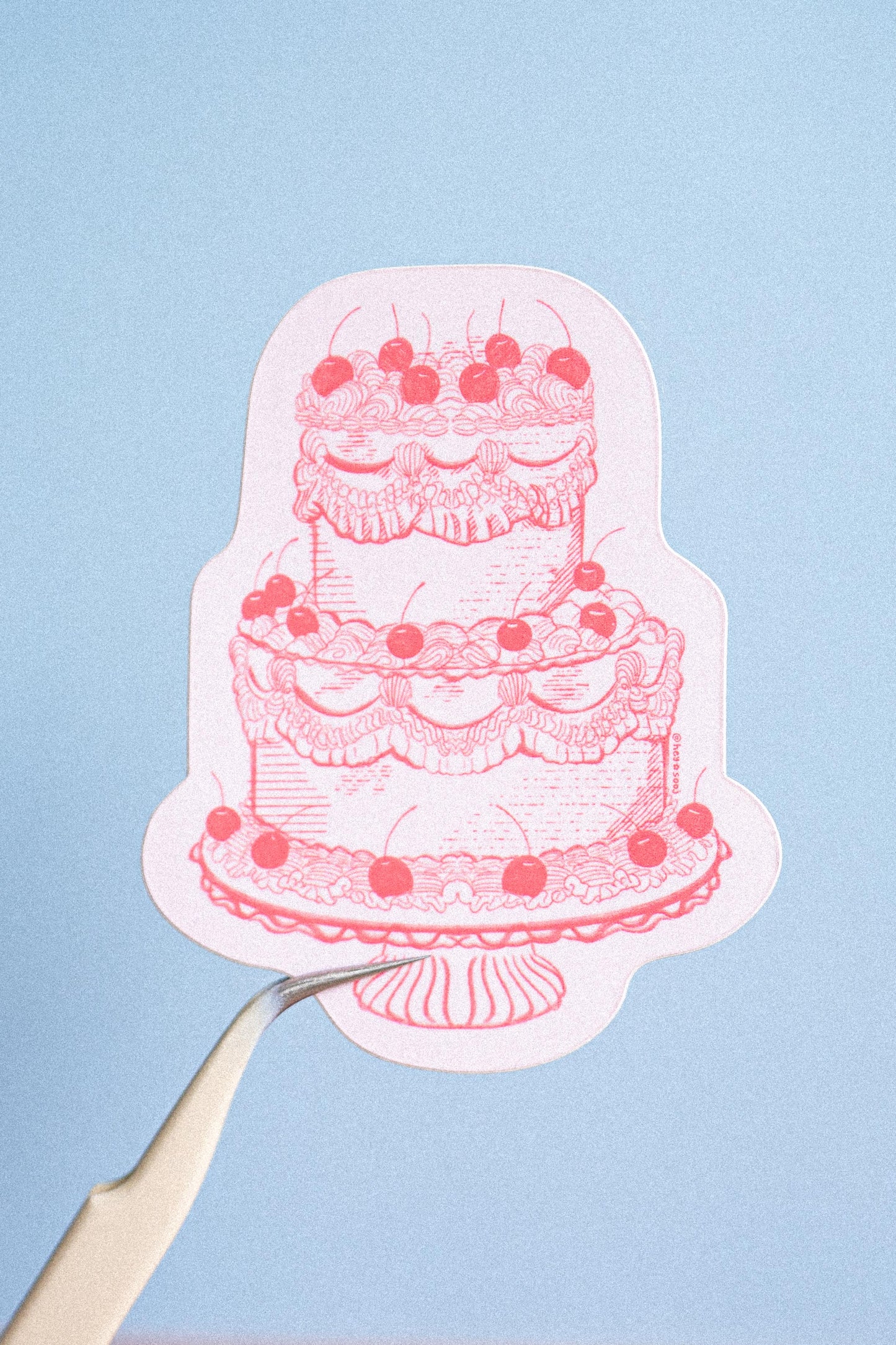 Vintage Cake Sticker