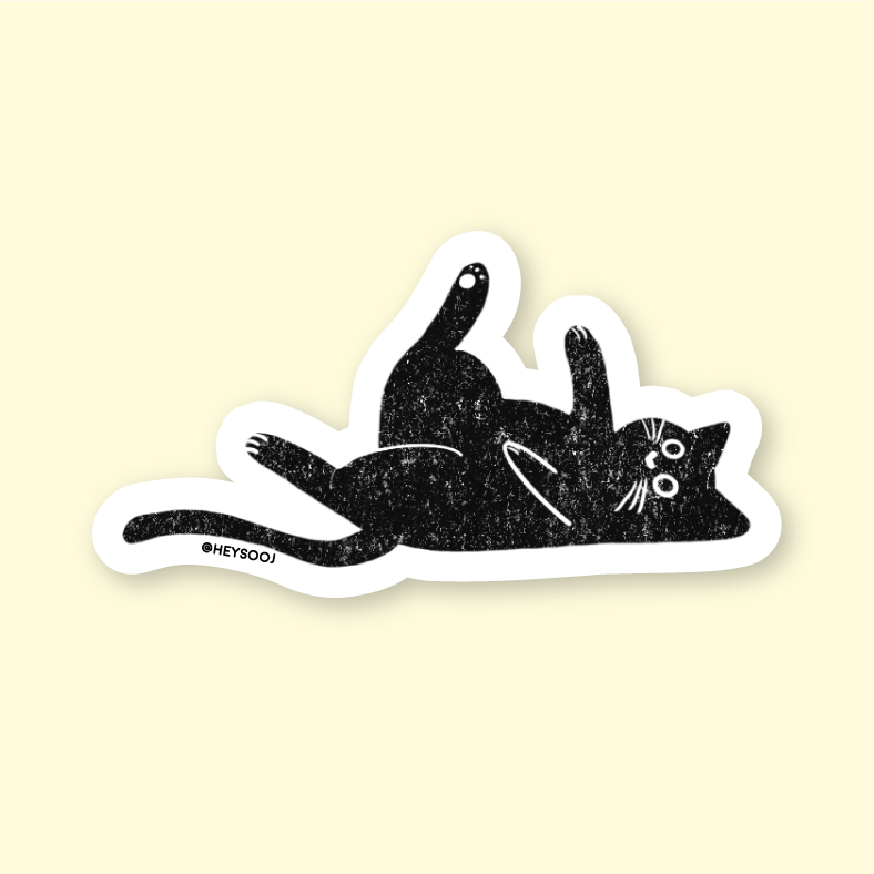 Purrfectly Chill Cat Sticker