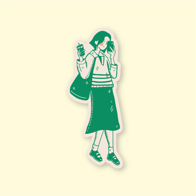 Boba Run Sticker