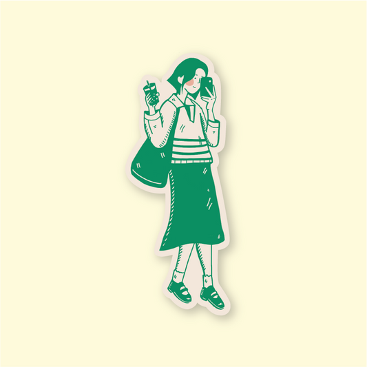 Boba Run Sticker