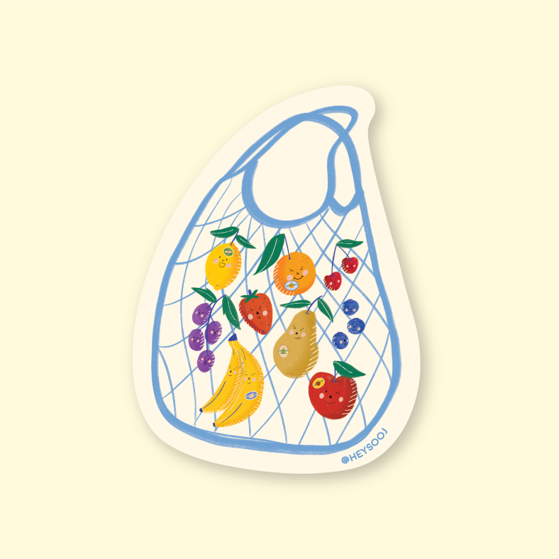 Friendly Fruits Sticker