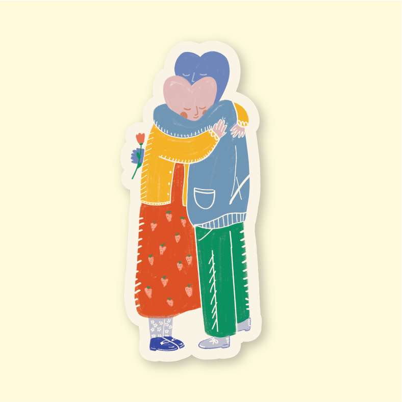 Heart to Heart Sticker