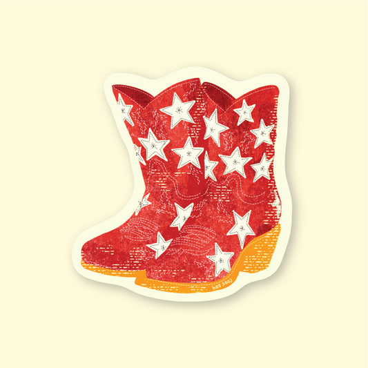 Lucky Star Boots Sticker