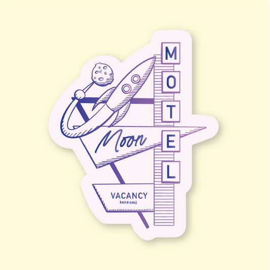 Moon Motel Sticker