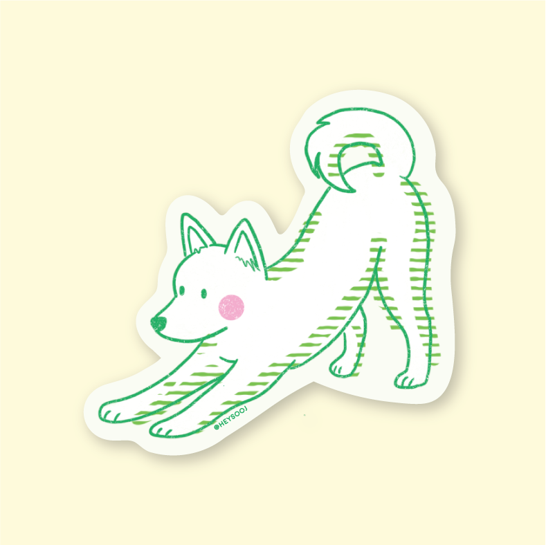 Playful Pup Sticker