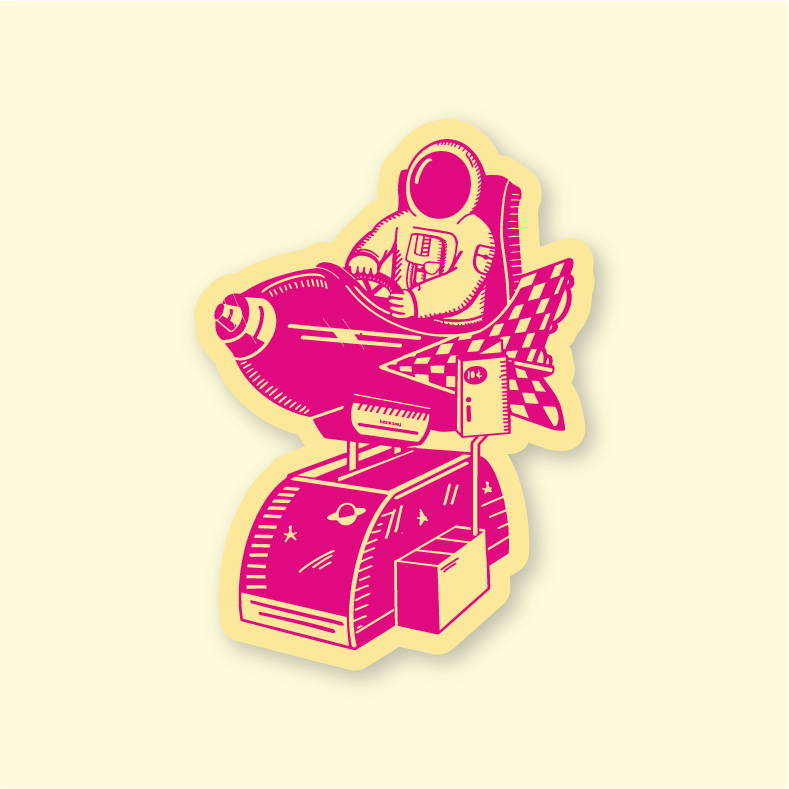 Rocket Ride Sticker