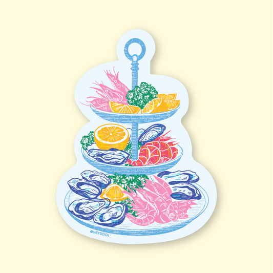 Seafood Tower Sticker