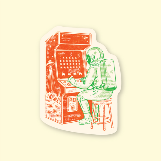 Space Invaders Sticker