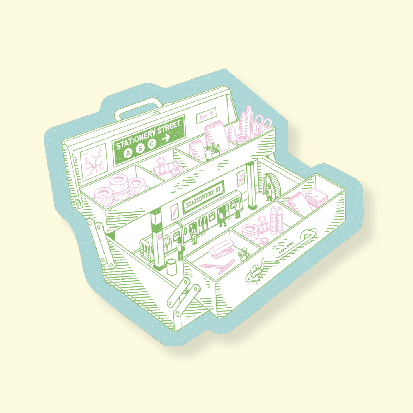 Stationery Street Sticker