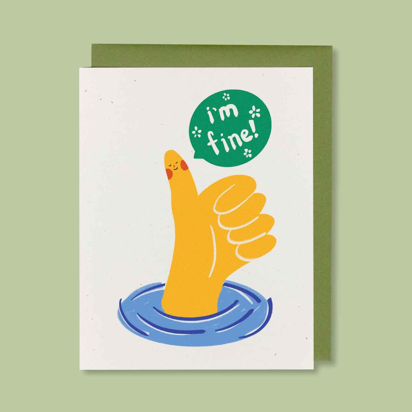 I'm Fine Greeting Card