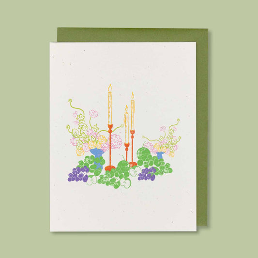 Candlelit Supper Greeting Card