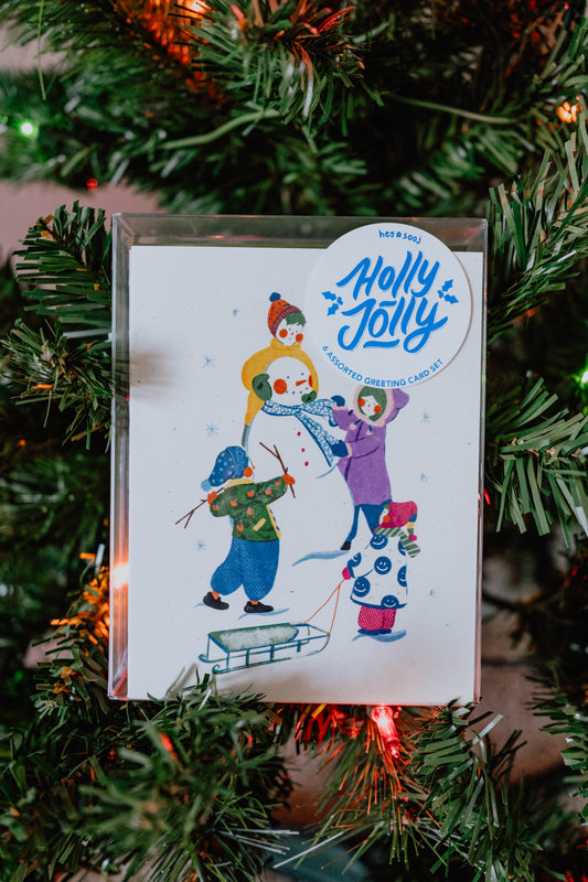 Holly Jolly Greeting Card Set